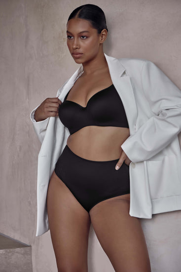 Intimo Lingerie - The Everyday Cami Bra; creating a flawless silhouette  under any outfit. Available in Black, White and Honey, sizes 30A-38DD.  #loveintimo Shop Cami Bras